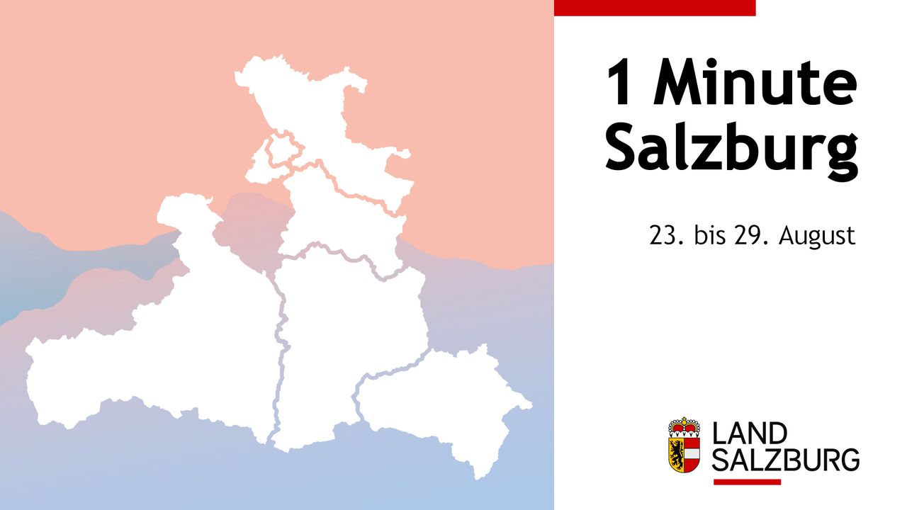 1 Minute Salzburg: 23. bis 29. August 2025