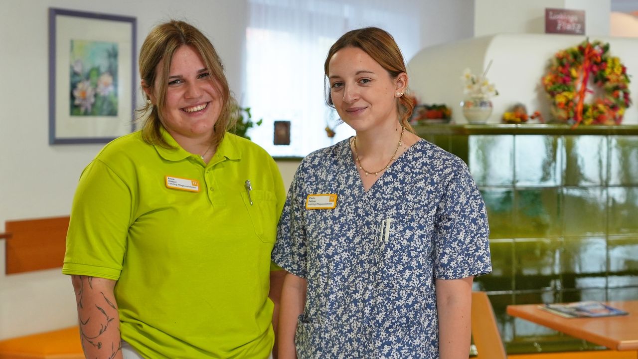 Vorschaubild zum Video: Pflegekampagne Das ist stark: Anna Vötterl und Paula Fellner