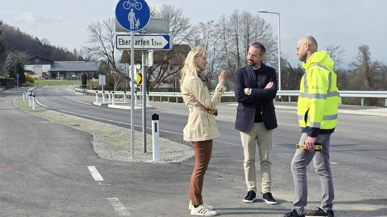 Der neue Geh- und Radweg in Nußdorf ist fertig