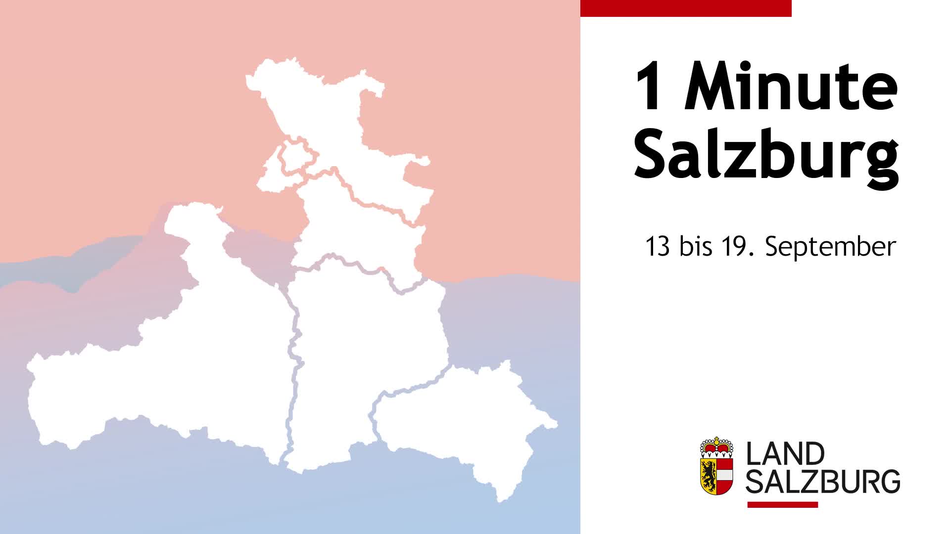 1 Minute Salzburg: 13. bis 19. September 2025